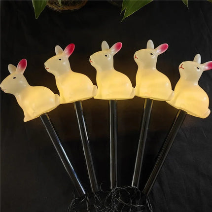 LED Garden Light Solar 5pk Bunny Lamp - LED Garden Light - ZODOLAMP - Mad Fly Essentials