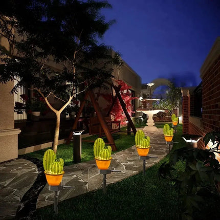 LED Garden Light Solar Cactus Floral Lights - LED Garden Light - Stonego - Mad Fly Essentials