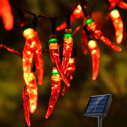 LED Garden Light Solar Chillies String Fairy Lights - LED Garden Light - RXUNS - Mad Fly Essentials