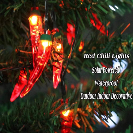 LED Garden Light Solar Chillies String Fairy Lights - LED Garden Light - RXUNS - Mad Fly Essentials