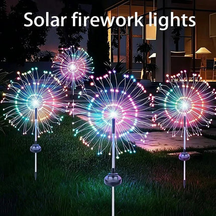 LED Garden Light Solar Dandelion Firework Sensing Lights - LED Garden Light - ZTree - Mad Fly Essentials