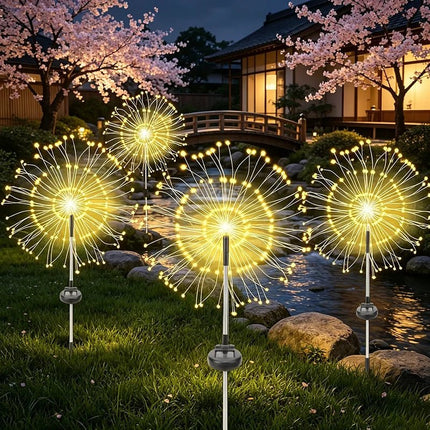 LED Garden Light Solar Dandelion Firework Sensing Lights - LED Garden Light - ZTree - Mad Fly Essentials