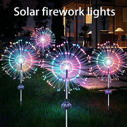 LED Garden Light Solar Dandelion Firework Sensing Lights - LED Garden Light - ZTree - Mad Fly Essentials