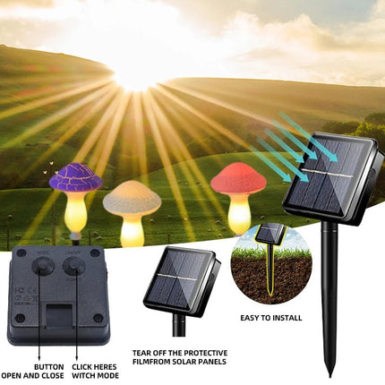 LED Garden Light Solar Mushroom Party Lighting - LED Garden Light - Nosinconn - Mad Fly Essentials