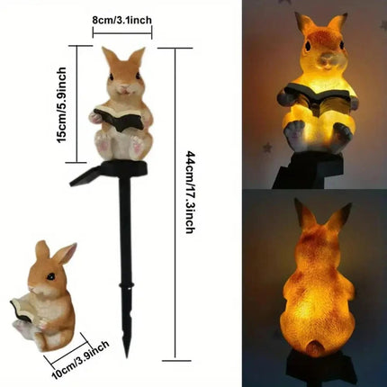 LED Garden Light Solar Resin Rabbit Hedgehog Lawn Lamp - LED Garden Light - Spazel - Mad Fly Essentials