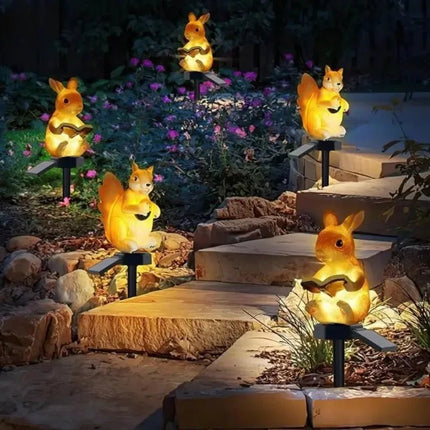 LED Garden Light Solar Resin Rabbit Hedgehog Lawn Lamp - LED Garden Light - Spazel - Mad Fly Essentials