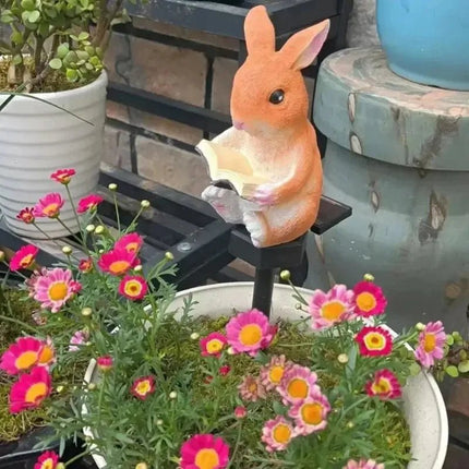 LED Garden Light Solar Resin Rabbit Hedgehog Lawn Lamp - LED Garden Light - Spazel - Mad Fly Essentials