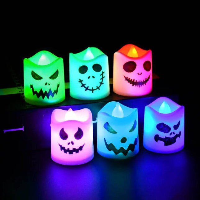 LED Ghost Pumpkin Candle Set Halloween Decor - Halloween Decor - Party Essentials - Mad Fly Essentials