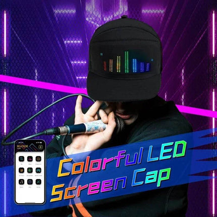 LED Glow Display Message Baseball Hat - Hat - LEDIT - Mad Fly Essentials