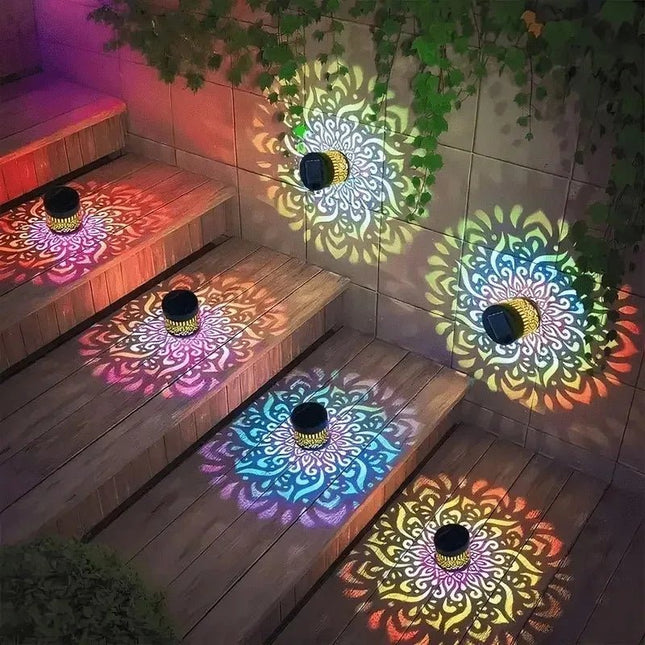 LED Landscape Light 7 Color Solar Datura Wall Lights - LED Landscape Light - Dfiolk - Mad Fly Essentials