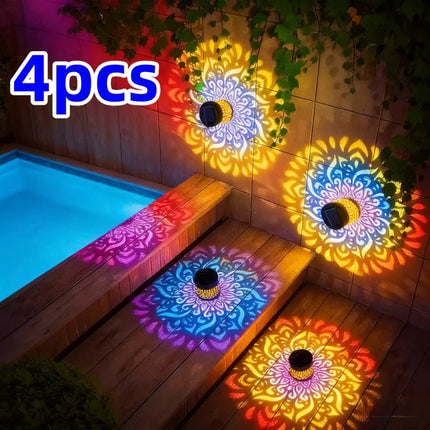 LED Landscape Light 7 Color Solar Datura Wall Lights - LED Landscape Light - Dfiolk - Mad Fly Essentials