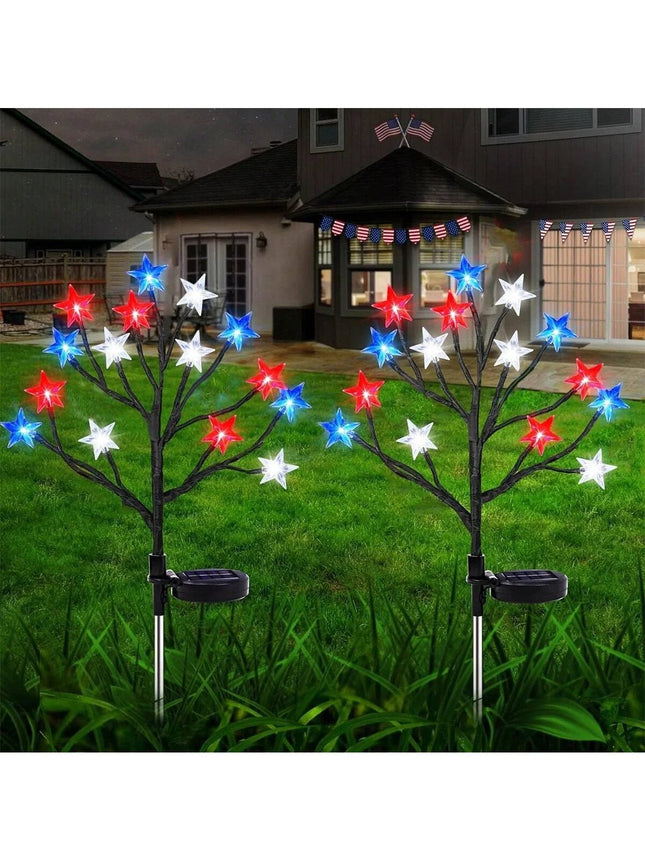 LED Landscape Light Red White Blue Star Solar Lights - LED Landscape Light - TIMULT - Mad Fly Essentials