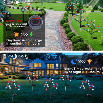 LED Landscape Light Red White Blue Star Solar Lights LED Landscape Light TIMULT Mad Fly Essentials