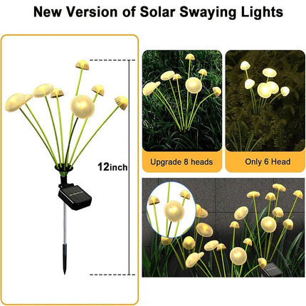 LED Landscape Light Solar Jellyfish Mushroom Outdoor Floral Lawn Lamp - LED Landscape Light - Vecli - Mad Fly Essentials