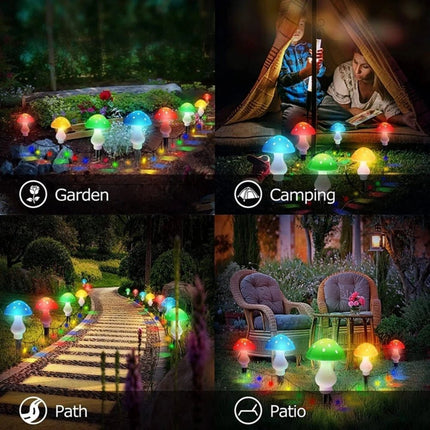 LED Landscape Light Solar Mushroom String Outdoor Lamp - LED Landscape Light - Warm like home - Mad Fly Essentials