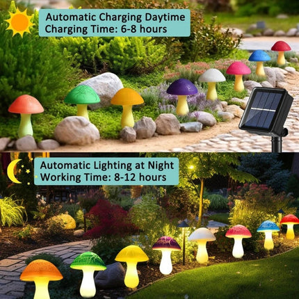 LED Landscape Light Solar Mushroom String Outdoor Lamp - LED Landscape Light - Warm like home - Mad Fly Essentials