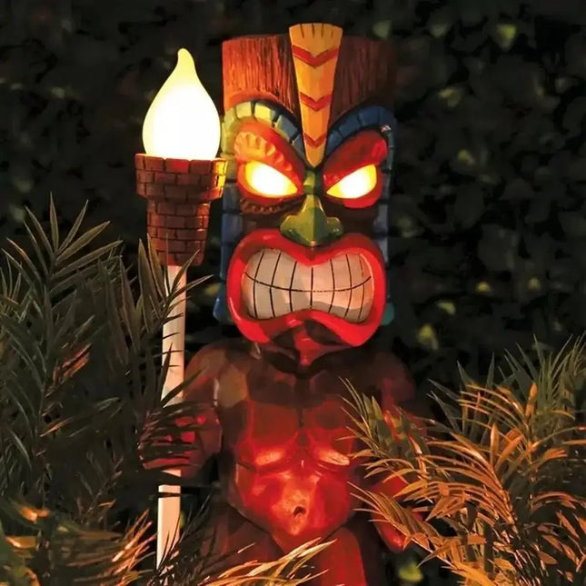 LED Landscape Light Tiki Party Totem Solar Powered Outdoor Statue - LED Landscape Light - isfriday - Mad Fly Essentials