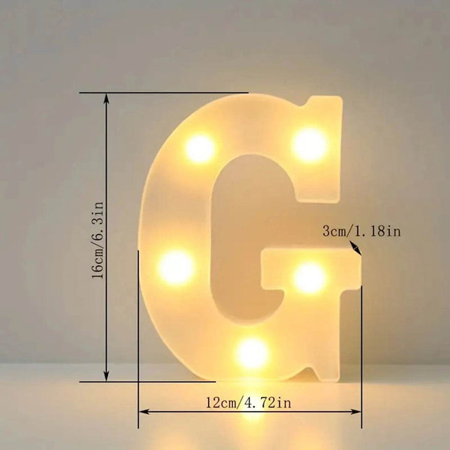 Led Light Number Letters Sign Wedding Decor - Wedding Decor - Party Essentials - Mad Fly Essentials