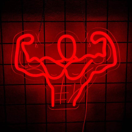 Led Neon Fitness Gym Wall Sign Decor - Sign Decor - GXFC Lighting - Mad Fly Essentials