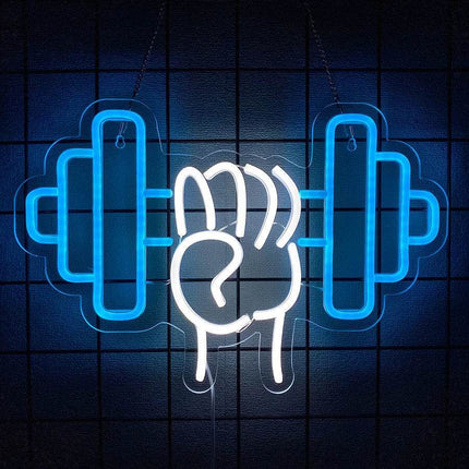 Led Neon Fitness Gym Wall Sign Decor - Sign Decor - GXFC Lighting - Mad Fly Essentials