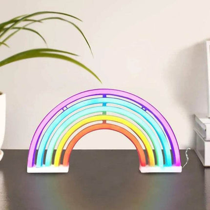 LED Neon Rainbow Sign Wall Decor - Wall Decor - Kingsmile - Mad Fly Essentials