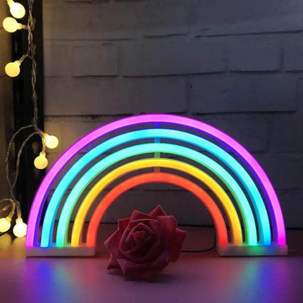 LED Neon Rainbow Sign Wall Decor - Wall Decor - Kingsmile - Mad Fly Essentials
