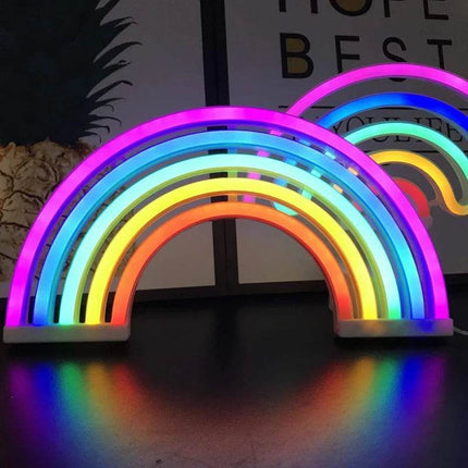 LED Neon Rainbow Sign Wall Decor - Wall Decor - Kingsmile - Mad Fly Essentials