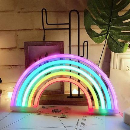 LED Neon Rainbow Sign Wall Decor - Wall Decor - Kingsmile - Mad Fly Essentials