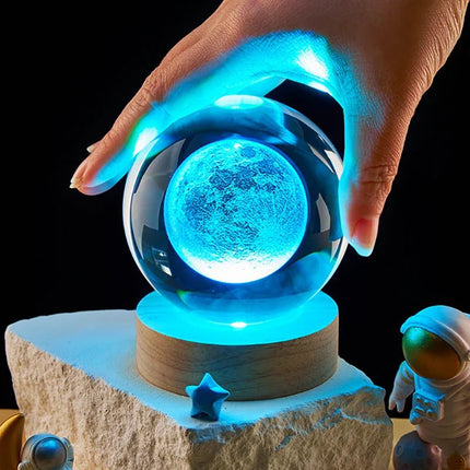 LED Night Light 3D Crystal Planet Saturn Night Light - LED Night Light - Ouio - Mad Fly Essentials