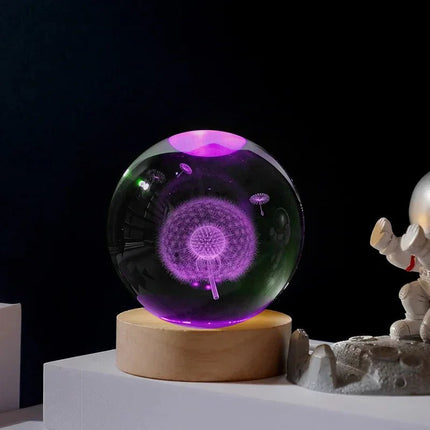 LED Night Light 3D Crystal Planet Saturn Night Light - LED Night Light - Ouio - Mad Fly Essentials