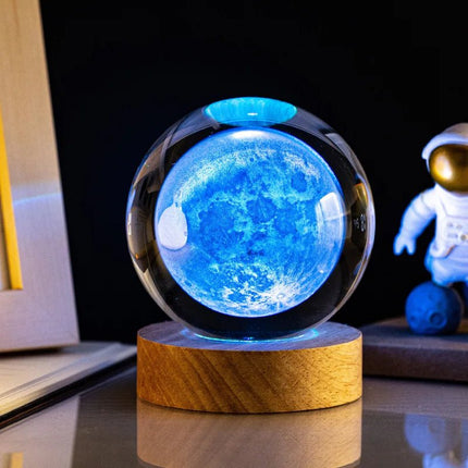 LED Night Light 3D Crystal Planet Saturn Night Light - LED Night Light - Ouio - Mad Fly Essentials