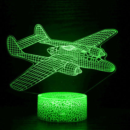 LED Night Light Airplane 3D USB Lamp - LED Night Light - Airinou - Mad Fly Essentials