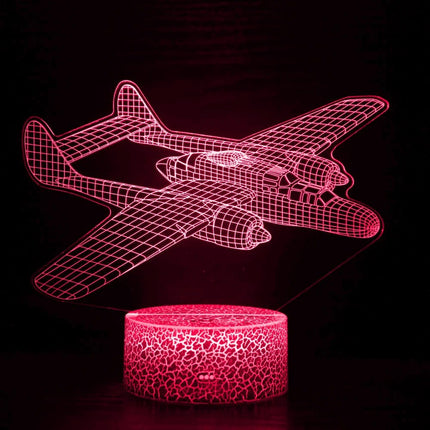 LED Night Light Airplane 3D USB Lamp - LED Night Light - Airinou - Mad Fly Essentials
