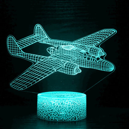 LED Night Light Airplane 3D USB Lamp - LED Night Light - Airinou - Mad Fly Essentials