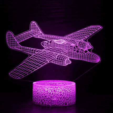 LED Night Light Airplane 3D USB Lamp - LED Night Light - Airinou - Mad Fly Essentials