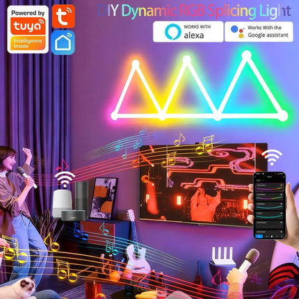 LED Night Light Dynamic Smart 16M+ Colors RGB Wall Strip Night Light - LED Night Light - AIOPP - Mad Fly Essentials
