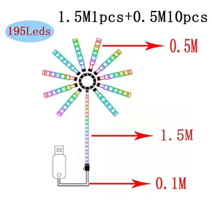 LED Night Light Fireworks RGB Dream Meteor Lamp - LED Night Light - LiHangStar - Mad Fly Essentials