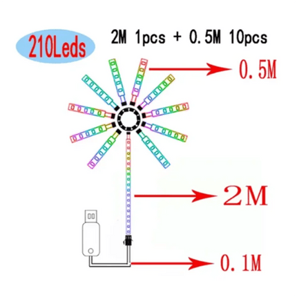 LED Night Light Fireworks RGB Dream Meteor Lamp - LED Night Light - LiHangStar - Mad Fly Essentials