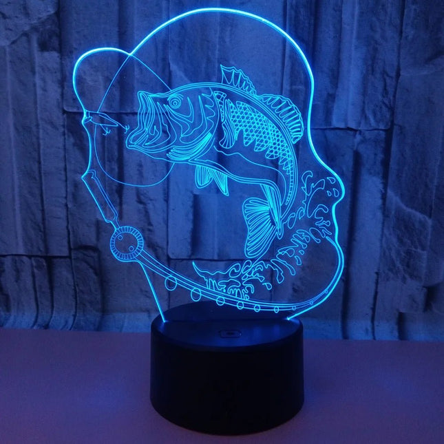 LED Night Light Fishing Color Changing Touch Table Lamp - LED Night Light - BROCHAO - Mad Fly Essentials