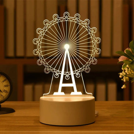 LED Night Light Funny Cat 3D Optical Illusion Night Lamp - LED Night Light - LEDIT - Mad Fly Essentials