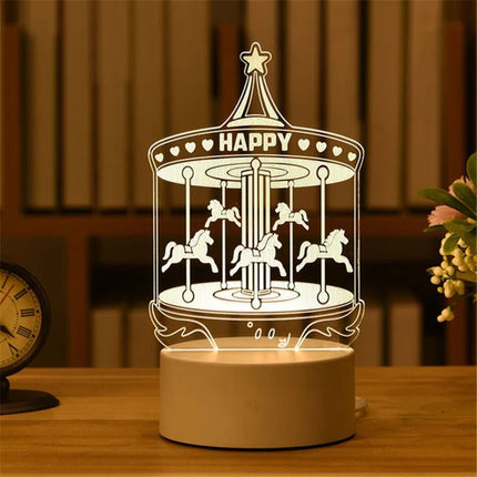 LED Night Light Funny Cat 3D Optical Illusion Night Lamp - LED Night Light - LEDIT - Mad Fly Essentials