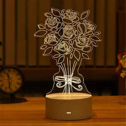 LED Night Light Funny Cat 3D Optical Illusion Night Lamp - LED Night Light - LEDIT - Mad Fly Essentials