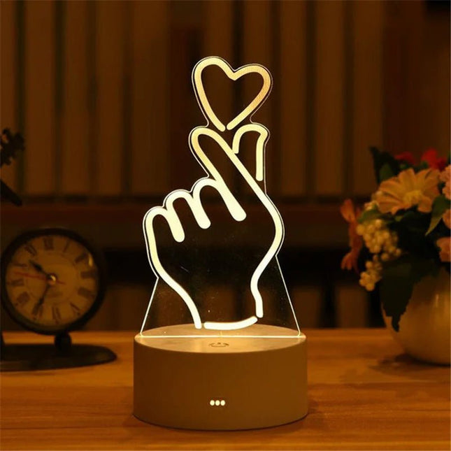 LED Night Light Funny Cat 3D Optical Illusion Night Lamp - LED Night Light - LEDIT - Mad Fly Essentials