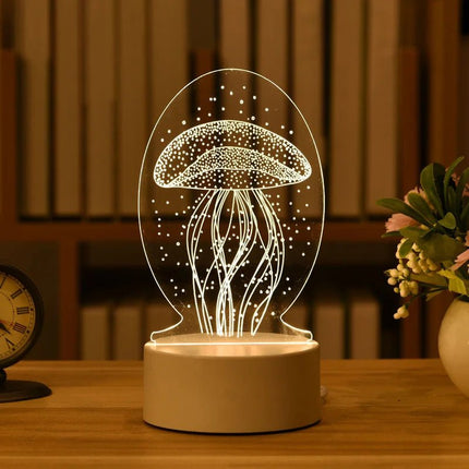 LED Night Light Funny Cat 3D Optical Illusion Night Lamp - LED Night Light - LEDIT - Mad Fly Essentials