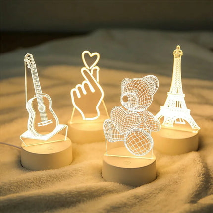 LED Night Light Funny Cat 3D Optical Illusion Night Lamp - LED Night Light - LEDIT - Mad Fly Essentials