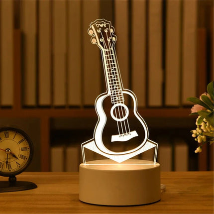 LED Night Light Funny Cat 3D Optical Illusion Night Lamp - LED Night Light - LEDIT - Mad Fly Essentials