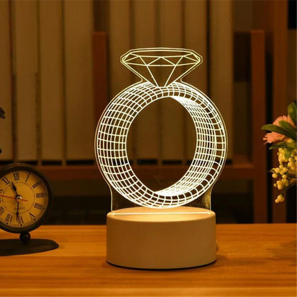 LED Night Light Funny Cat 3D Optical Illusion Night Lamp - LED Night Light - LEDIT - Mad Fly Essentials