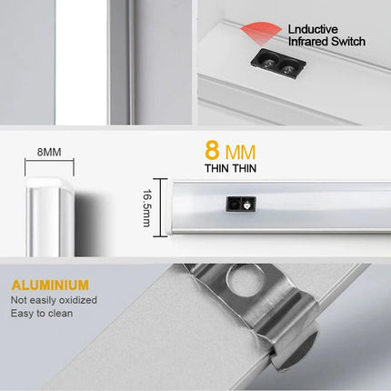 LED Night Light Hand Sweep Sensor Under Cabinet Night Light - LED Night Light - Plutus-Quinn - Mad Fly Essentials