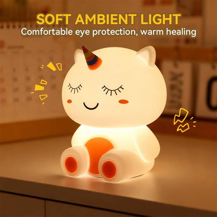 LED Night Light Kids Room 3D Rechargeable USB Lamp - LED Night Light - Miwat - Mad Fly Essentials