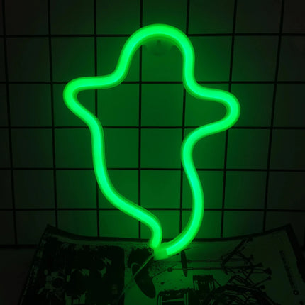 LED Night Light Neon Alien Head Sign USB Light - LED Night Light - LiHangStar - Mad Fly Essentials
